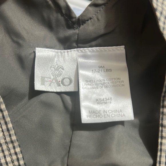 FAO Schwarz Black and White Overalls with Sturdy Fabric - Picture 8 of 9